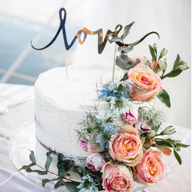 River Dream Wedding Cake